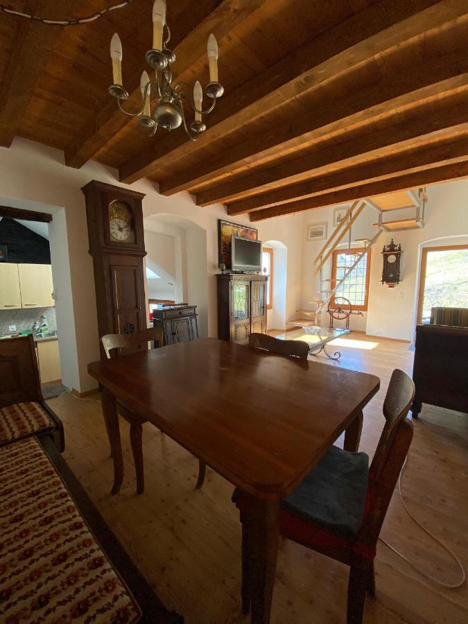 Ferienwohnung Santorini By Quokka 360 - Blue Curtains In The Alps Anzonico Exterior foto